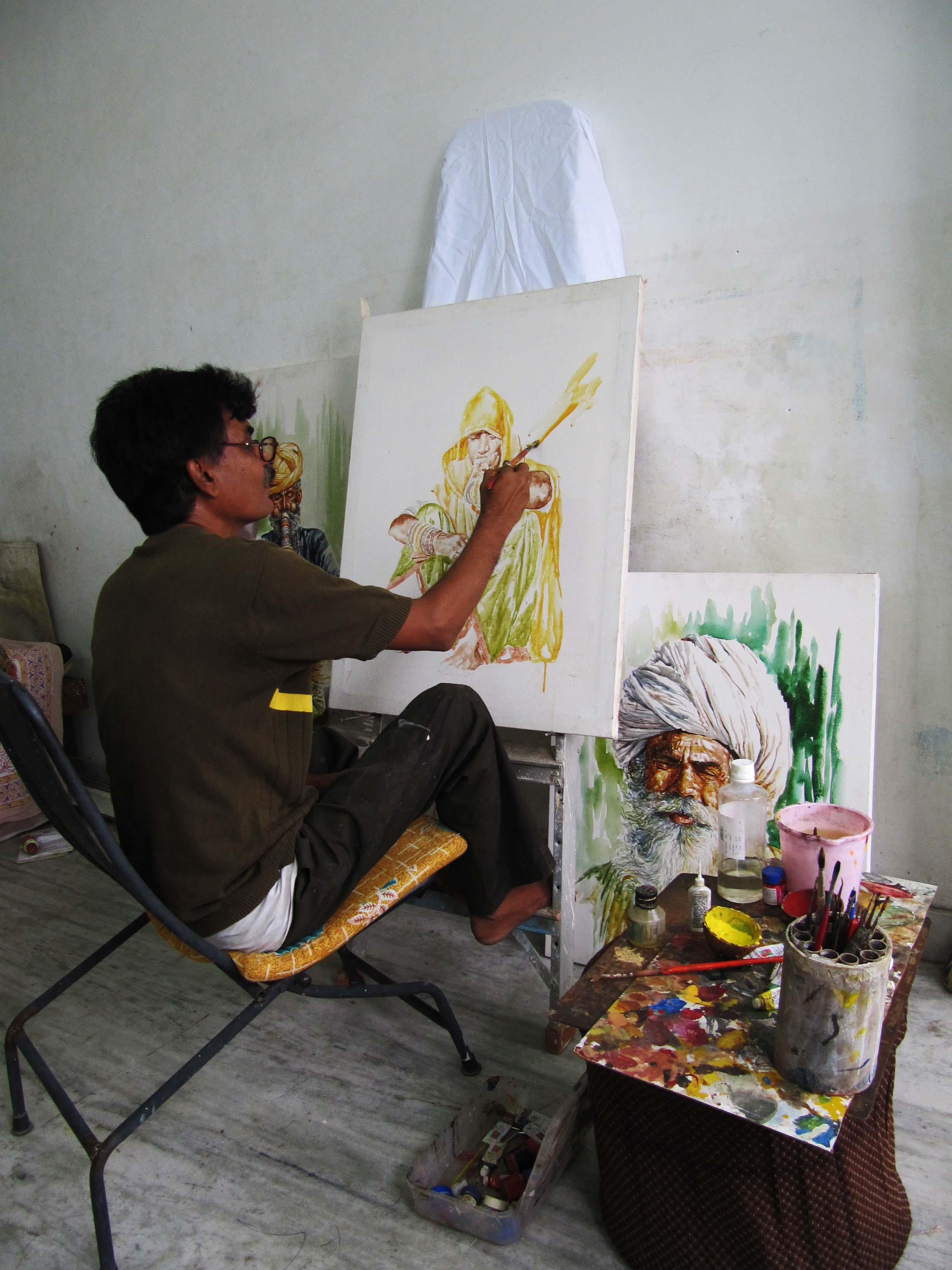 2448x3264 Watercolor Painting Indian Artist Artist Anil Sharma Www