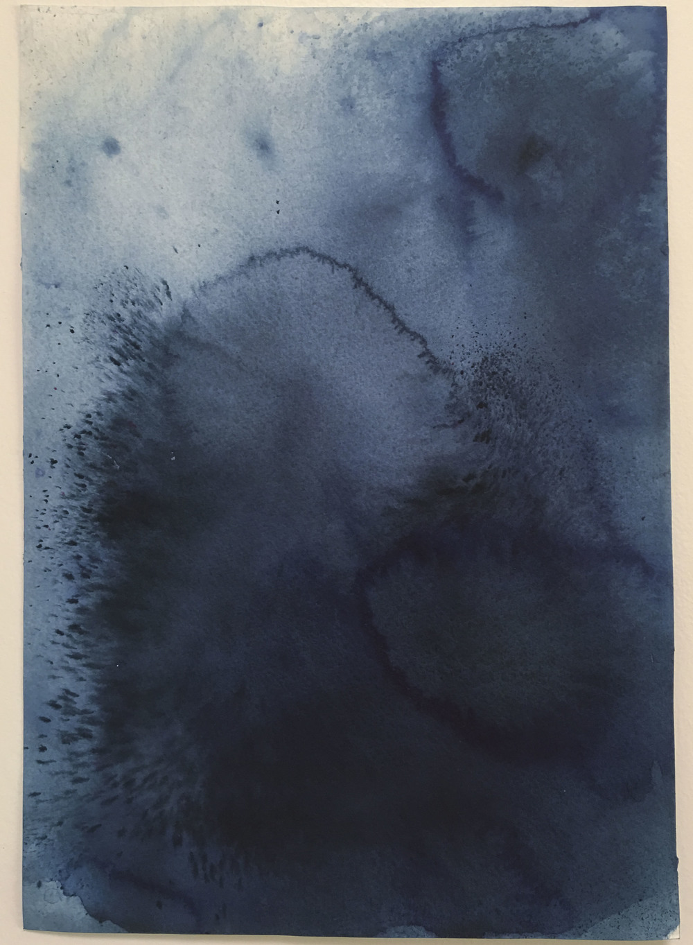 1000x1363 Blue Discoveries 3 An Original Mixed Media Painting On Watercolor