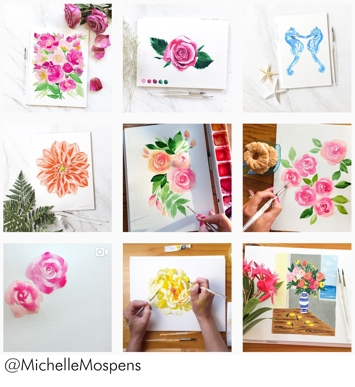 1200x1308 Watercolor Artist Instagram Inspo Custom Watercolor Invitations