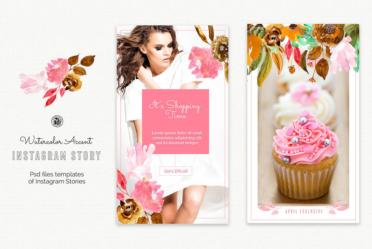 1184x792 Watercolor Accent Instagram Stories