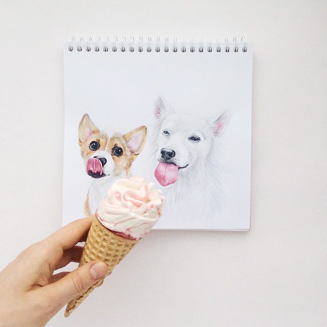 640x640 Brilliant Watercolor Sketches Found On Instagram