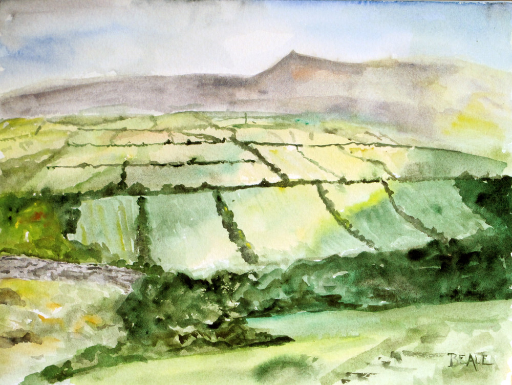 1000x752 Dingle Peninsula Ireland Landscape Watercolor By David Beale