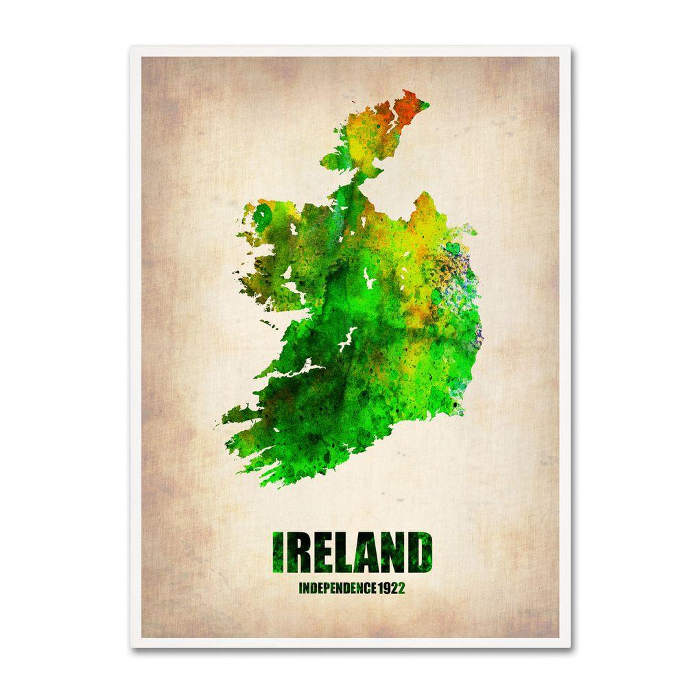 1000x1000 47 In. X 35 In. Ireland Watercolor Map Canvas Art Ali0184 C3547gg