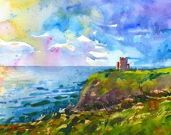 340x270 Ireland Watercolor Etsy