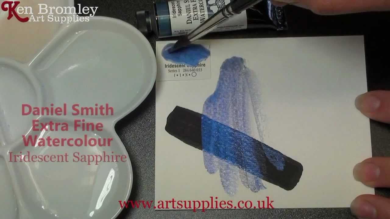 1280x720 Daniel Smith Extra Fine Watercolour Iridescent Sapphire 033 Series