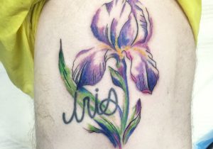 300x210 Iris Flower Tattoo Designs
