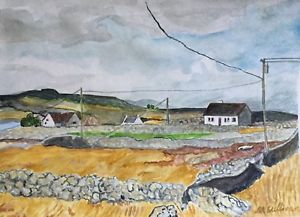 300x217 Rosaveel Ros A Co Galway Ireland Irish Watercolor Painting