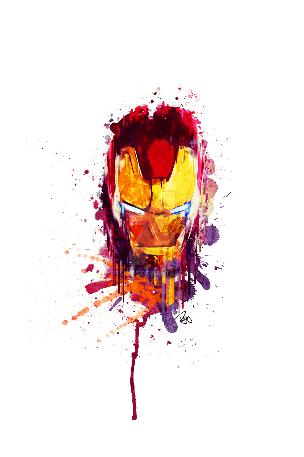 1024x1536 Iron Man Splash By Ryley85