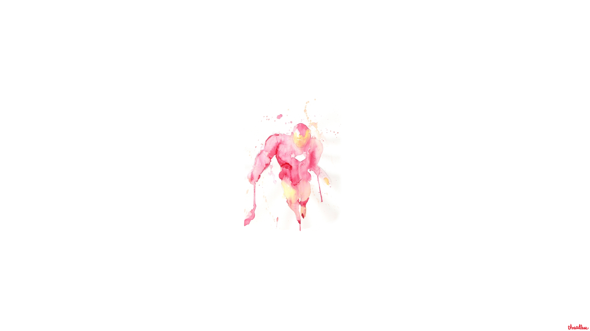 1920x1080 Minimalistic Watercolor Iron Man [1920x1080] Comicwalls