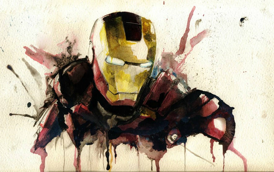 884x555 Ironman Watercolor Creative Visual Studio