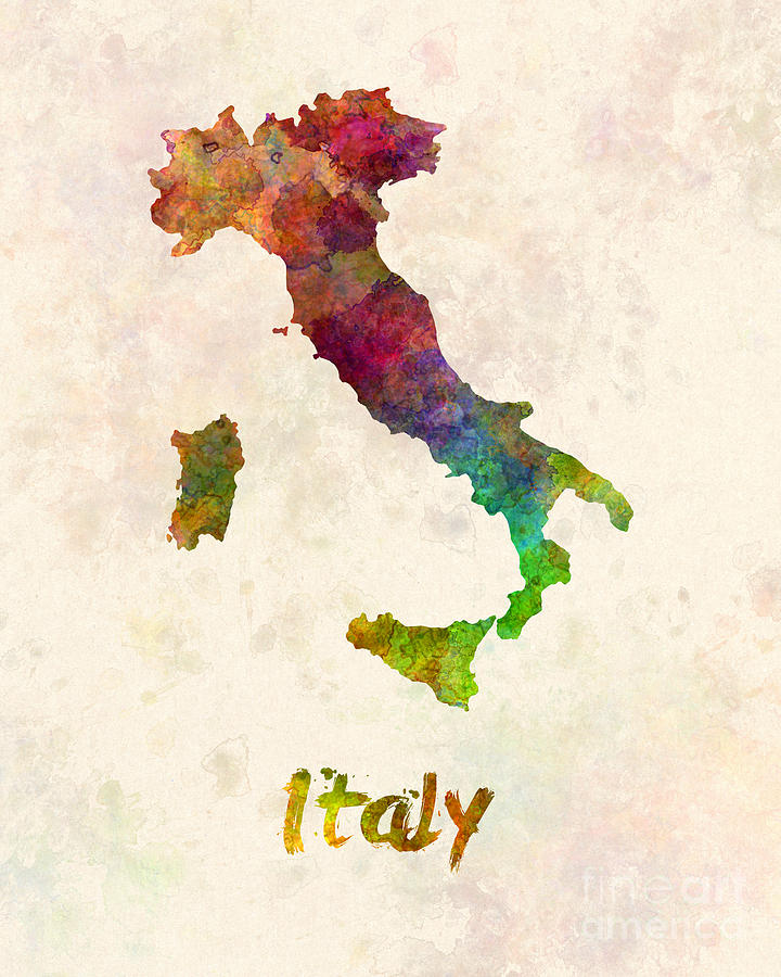 720x900 Italy In Watercolor Painting By Pablo Romero