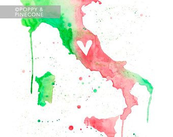 340x270 Italy Watercolor Etsy