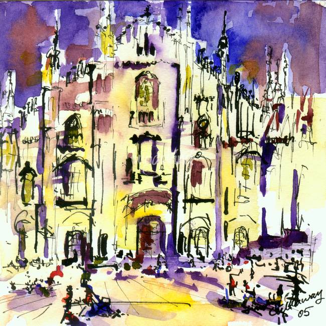 650x650 Milano Cathedral Italy Watercolor By Ginette By Ginette Callaway