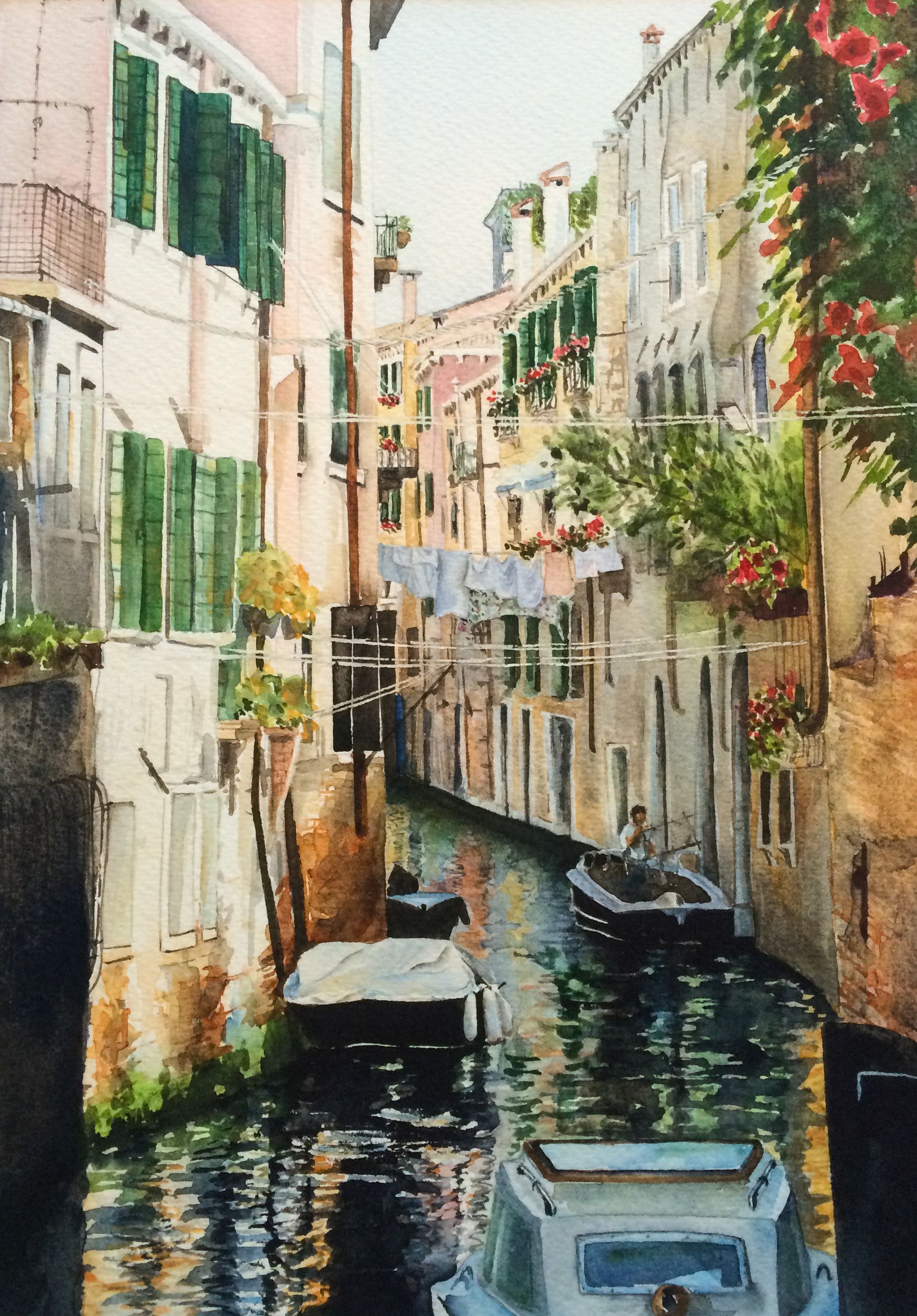 1909x2739 Venedig, Venice, Italy Watercolor By Catarina Alkemark Goroda
