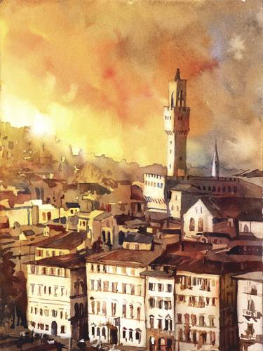 375x500 Original Watercolor Italy Paintings For Sale Saatchi Art