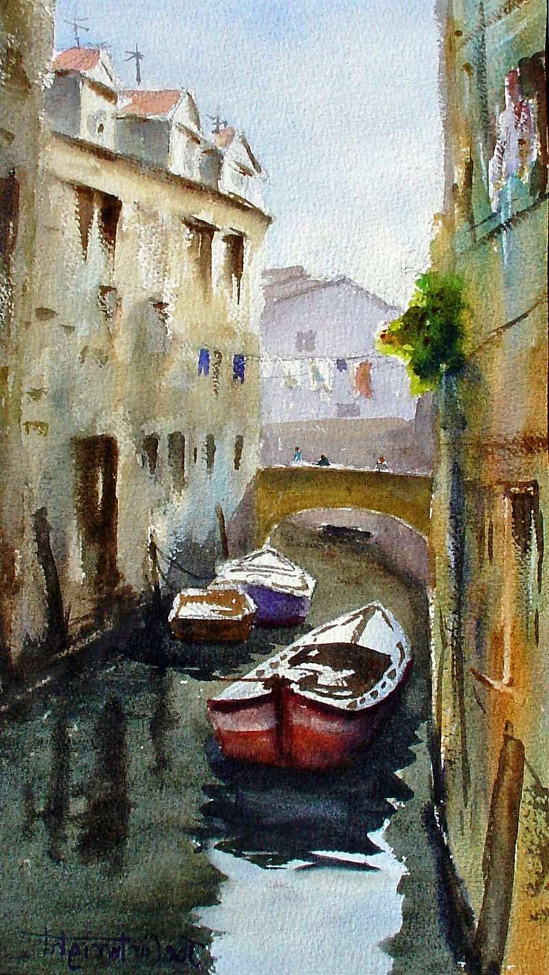 800x1420 Painting Of Venice Italy Watercolor Paintings Venice Gallery