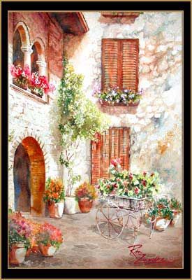 275x400 Sirmione Courtyart On Lake Garda