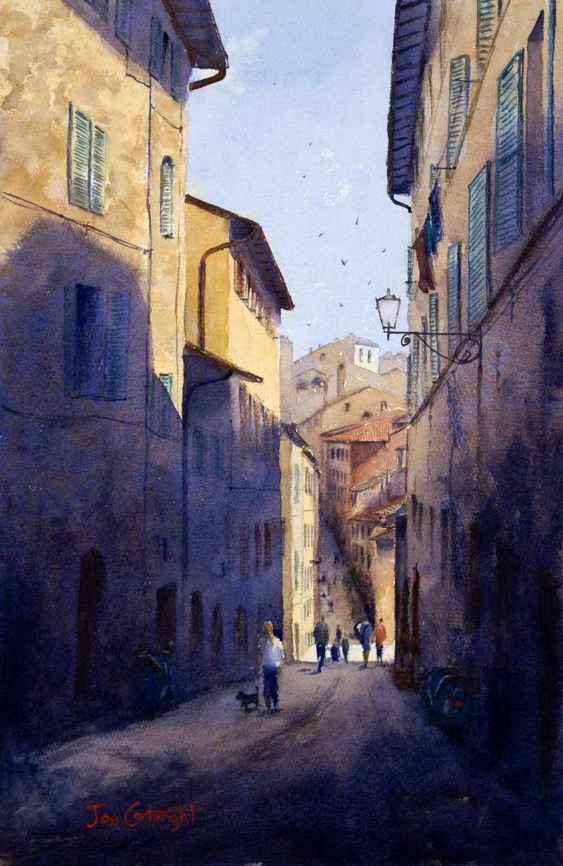 800x1231 Watercolor Paintings Street Scene Gallery Watercolour