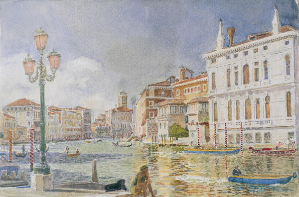 600x396 David E. Dallison Venice, Italy Watercolor Paintings