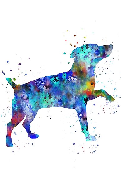 389x550 Jack Russell, Watercolor Jack Russell, Jack Russell Print Posters