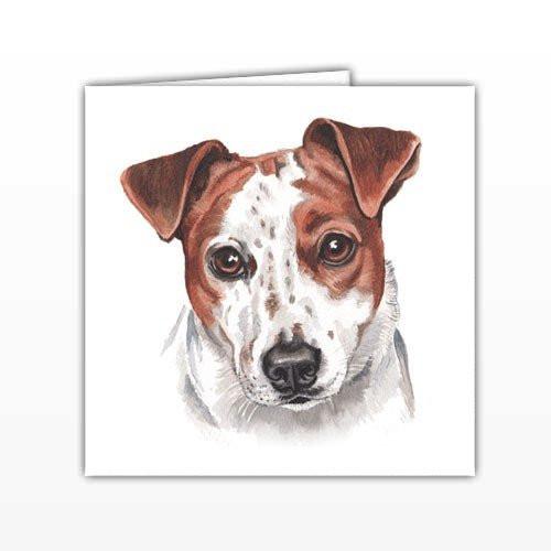 500x500 Jack Russell Dog Greeting Card