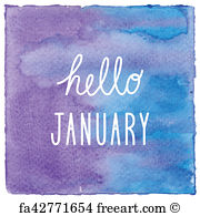 180x195 Free Hello January Art Prints And Wall Artwork Freeart