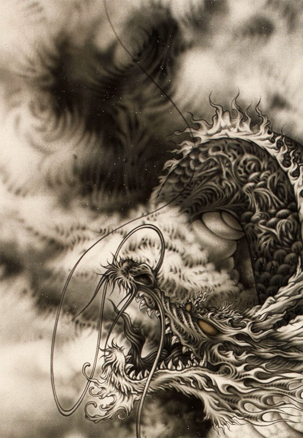 600x866 Japanese Dragon~airbrush 2 On Behance