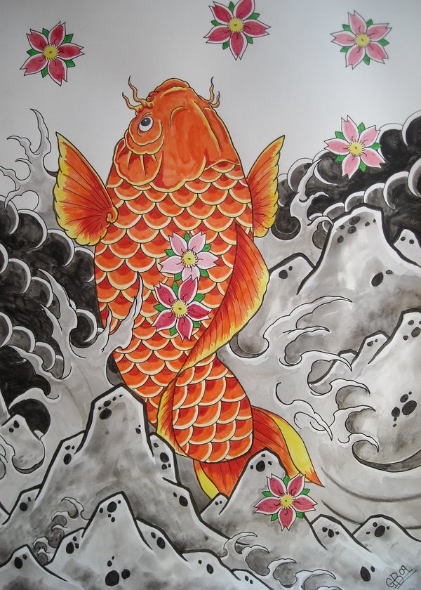 600x840 Watercolour Koi By Asatorarise