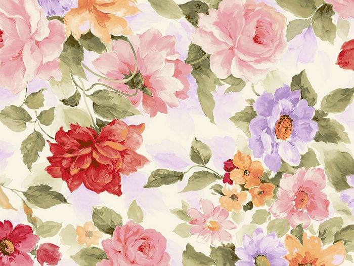 700x525 Watercolor Flower Painting, Sweet Flowers Background