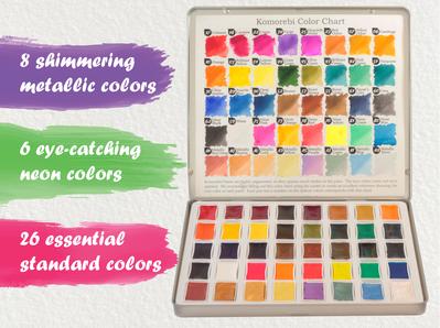 399x298 Komorebi Japanese Watercolor Paint Set
