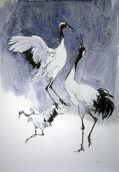 236x339 57 Best Crane Images Japanese Watercolor, Birds And