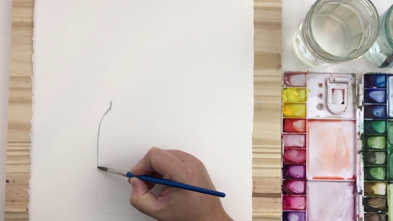 1280x720 Jar Of Flowers Watercolor Tutorial