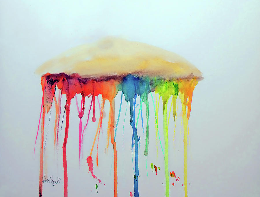 900x684 Jellyfish Watercolor Painting Painting By Ken Figurski