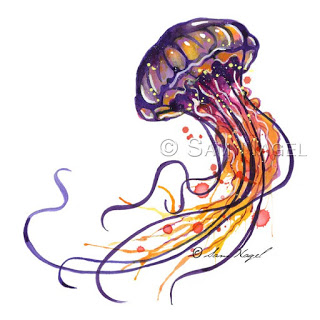 320x320 Dreaming Of Art And Other Things Jellyfish Watercolor Painting