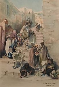 205x300 Anna Rychter May British Israel Artist Watercolor Painting