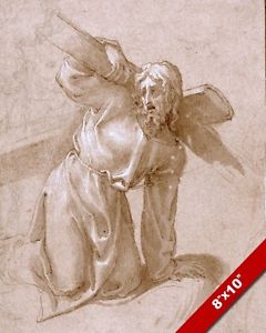 240x300 Jesus Christ Falling Under The Cross Watercolor Painting Art Real