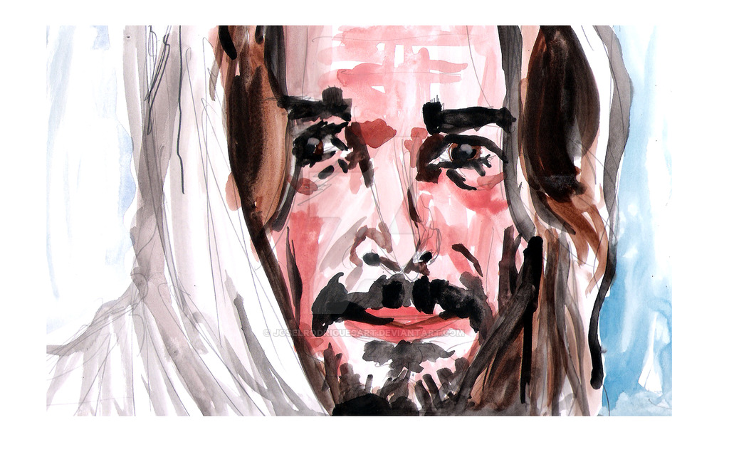 1024x635 Jesus Christ Watercolor By Jose Rodrigues Art By Joselrodriguesart