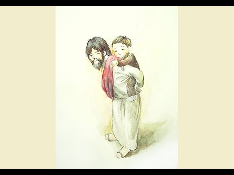 480x360 Illustration Coloring]how To Draw Jesus, Babykid(Watercolor