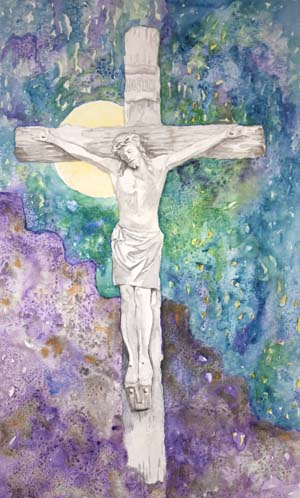 300x498 Jesus Watercolor Tonya Murdie Art Foundmyself