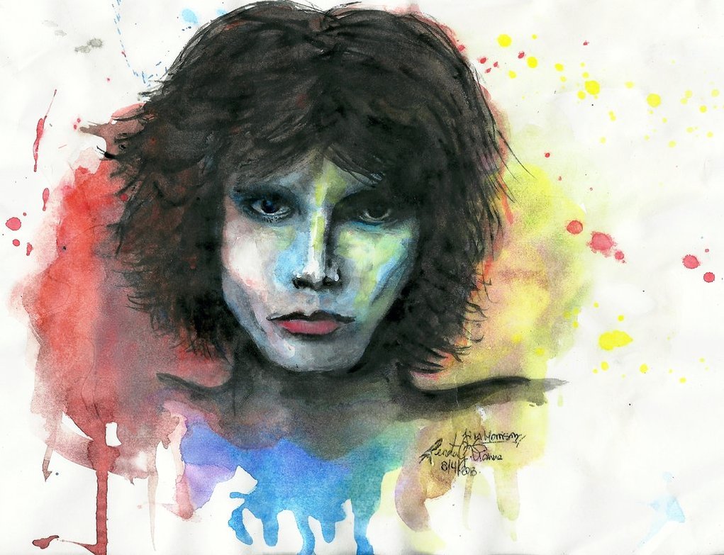 1021x783 Jim Morrison Watercolor By Renatavianna
