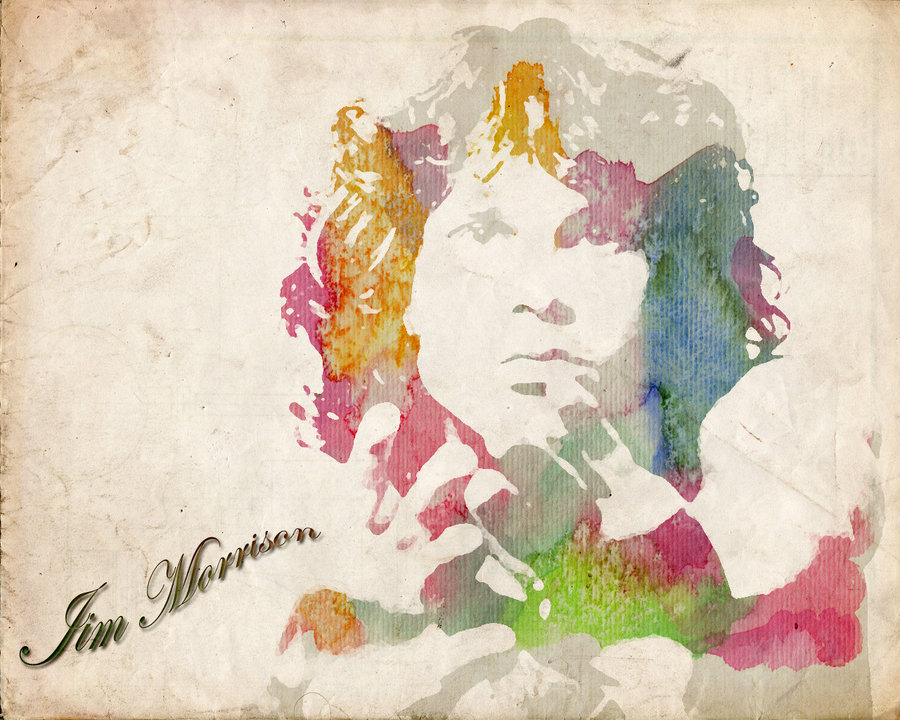 900x720 Jim Morrison Watercolor By Nanaosaki88
