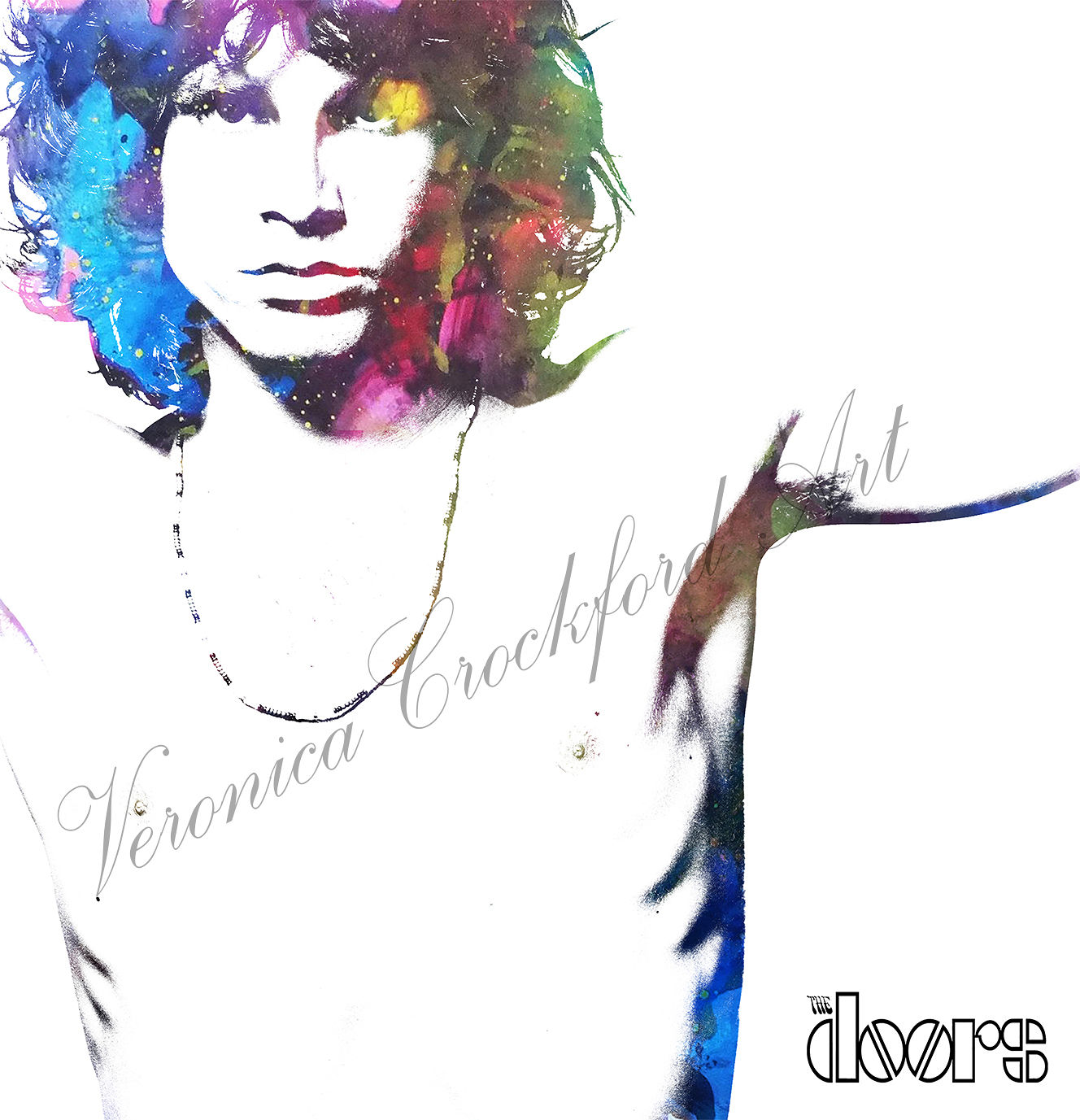 1328x1377 The Doors Jim Morrison Watercolor Illustration