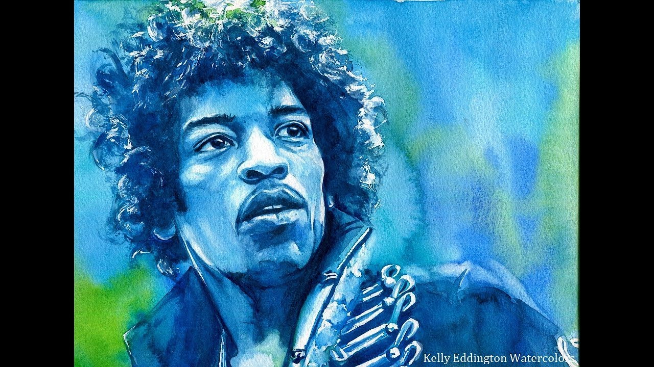 1280x720 Jimi Hendrix Speed Painting