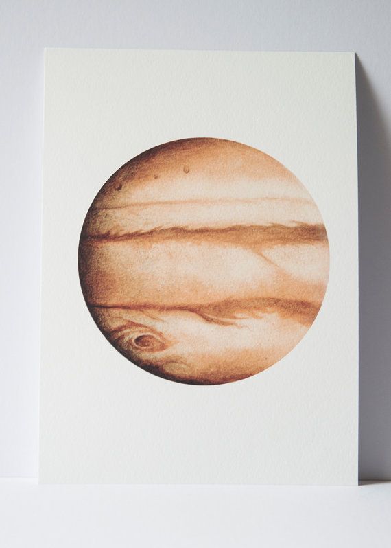 570x798 Watercolour Jupiter Print, Planet Art, Planet Watercolor, Planet