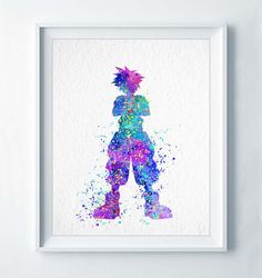 236x250 Kingdom Hearts Sora Watercolor Illustrations Art By Cocomilla