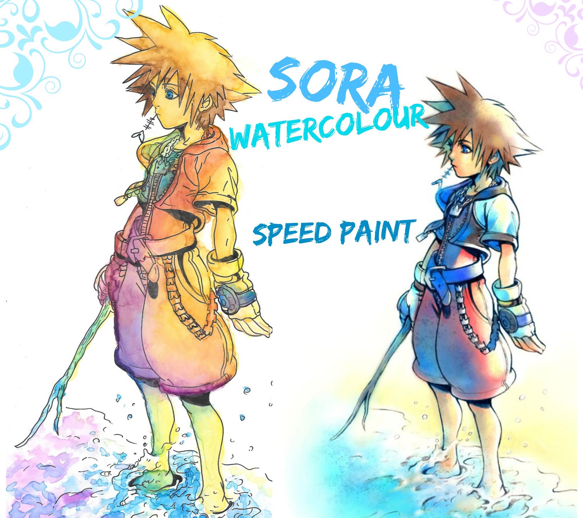 Kingdom Hearts Watercolor at GetDrawings | Free download