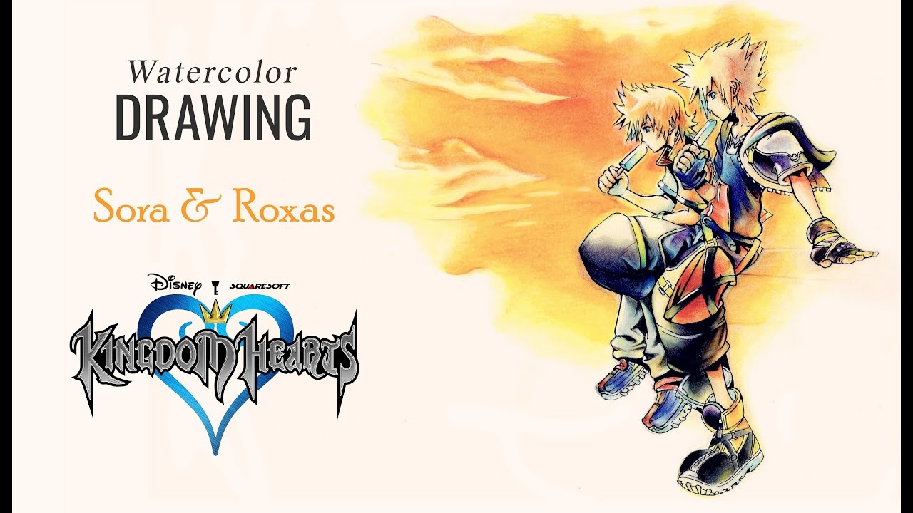 1280x720 Drawing Sora Amp Roxas From Kingdom Hearts