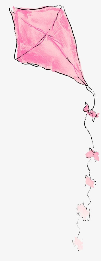 388x1000 Kite Creative Hand Painted Watercolor, Watercolor Clipart