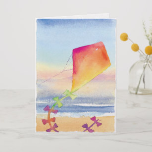 307x307 Watercolor Kite Cards Zazzle