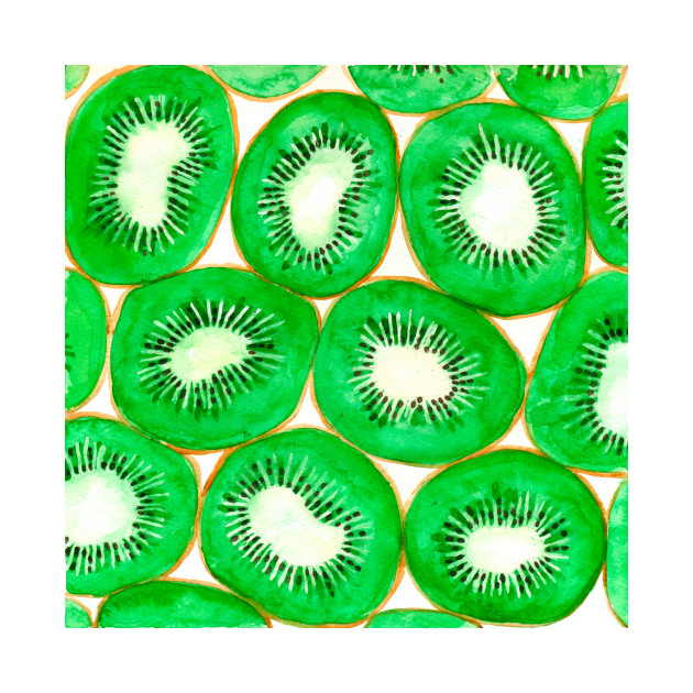 630x630 Watercolor Kiwi Slices Pattern